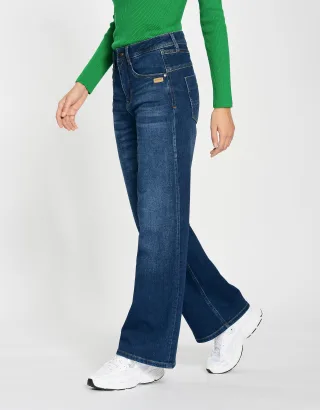 GANG - 94AMELIE WIDE - wide fit napoli blue wash - Gr. - 32