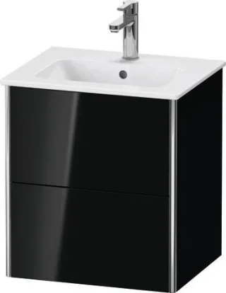 Duravit XSquare Waschtischunterbau wandhängend Schwarz Hochglanz 510x418x560 mm - XS430604040 XS430604040