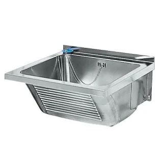 KWC Aquarotter Waschtrog, SIRIUS, Edelstahl, 470x240x430 mm, Ablauf mittig, 2000057085 2000057085