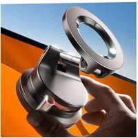 LISEN Smartphone-Halterung MagSafe Autohalterung Saugnapf Vakuum 30KG Handyhalterung Auto KFZ, (24 N52-Magnete, 360° drehbar, iPhone 12-17, MagSafe, Saugnapf)
