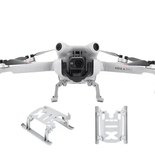 BRDRC Foldable Extended Heighten 25mm Landing Gear Skid Legs Protector Support for DJI Mini 4 PRO RC Drone Quadcopter