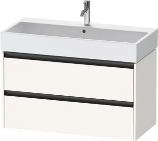 Duravit Ketho.2 Waschtischunterbau wandhängend Weiß Supermatt 984x460x549 mm - K25278084840000 K25278084840000