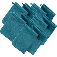 Erwin Müller Waschhandschuh Waschhandschuh "Heidelberg" 10er-Pack, Frottier, Walk-Frottier Uni