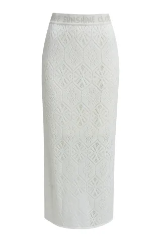Smith&Soul - Crochet Skirt cream white - Gr. - M