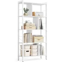 VASAGLE Bücherregal Standregal, Metallgestell, Arbeitszimmer