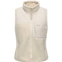 Ragwear Plüschweste Junkin Bonded warme Damen Weste aus Materialmix mit Teddy-Fleece