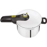 Tefal Schnellkochtopf Tefal P2530737 Secure 5 Neo Schnellkochtopf 6 L 2-Stufen Silber/Grün