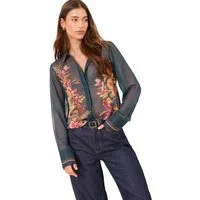 LIPSY Hemdbluse Lipsy Bedruckte Chiffonbluse, Regular (1-tlg)