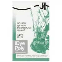 Jacquard Textilfarbe iDye Poly, Färbemittel für synthetische Gewebe, 14g Päckchen inkl. Farbverstärker