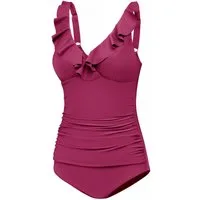 Aqua Speed Badeanzug Figur schmeichelnder Lydia Badeanzug mit kl. Handtuch (elegante Farben und jugendliches Design)