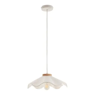 lux.pro Hängeleuchte, Weiß, Metall, Textil, 41x144x41 cm, Lampen & Leuchten, Innenbeleuchtung, Hängelampen, Pendelleuchten