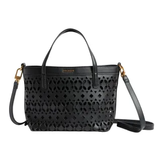 Ted Baker Lissann Laser Cut Mini Shopper Tasche, Schwarz