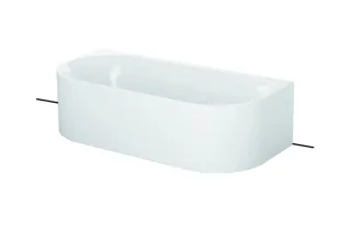 Bette Lux Oval I Silhouette 3415 CWVVS, 170x80x45 cm freistehend weiß, 3415-000CWVVS 3415-000CWVVS