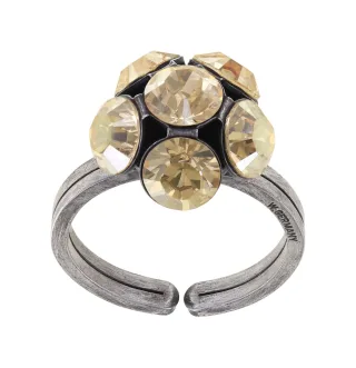 konplott - Ring - Disco Balls gelb