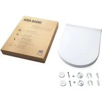 Aqua Bagno WC-Sitz Softclose Toilettendeckel abnehmbarer WC-Sitz (WC-Sitz, WC-Deckel, 1-St)