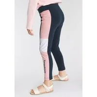 KangaROOS Leggings Colorblocking Leggings für kleine Mädchen mit breitem Bündchen und Logoprint