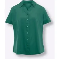 Sieh an! Klassische Bluse Hemdbluse Kurzarm