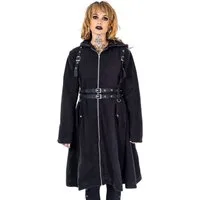 Heartless Wintermantel Lucretia Gothic Cyber Punk Riemen
