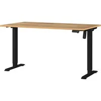 GERMANIA Schreibtisch Boras, Breite 120/140/160/180 cm, Metallgestell, elektrisch höhenverstellbar