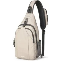G4Free Schultertasche RFID-blockierender Sling-Rucksack mit Brusttasche, Brusttasche RFID-Blockierung Tourenrucksack Reiserucksack Rucksack