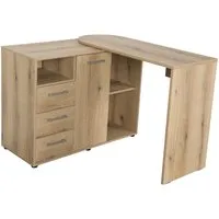 VOGL Möbelfabrik Schreibtisch 1246 mit schwenkbarer Tischplatte, platzsparend, Breite 98-149 cm, Made in Germany