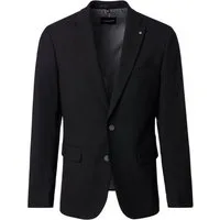 VENTI Sakko VENTI Herren Anzugsakko FORMAL Revers Polyestermix Schwarz