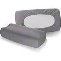 fleuresse Kissenbezüge 2 Stück Jersey Spannbezug für Nackenstützkissen Kissenbezug Vital, (2 Stück)