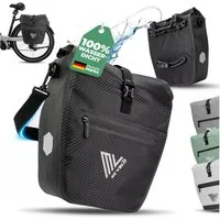 MIVELO Fahrradtasche Gepäckträgertasche wasserdicht inkl. Gurt für Umhängetasche, Zwei Varianten wählbar