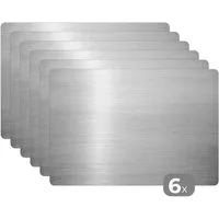 MuchoWow Platzset Metallischer Hintergrund, (6-St), Platzsets, Tischset, Abwaschbar, Tischsets, Platzdeckchen