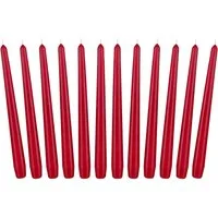 BRUBAKER Spitzkerze für Kerzenständer und Kerzenhalter - (Leuchterkerzen Set, 12-tlg), lange, tropffreie Deko Kerzen mit langer Brenndauer