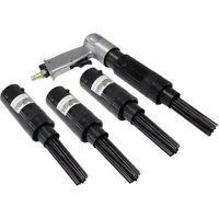 TRUTZHOLM Druckluft-Nagler Druckluft Nadelentroster + 3x Ersatzkopf Rostentferner Nadelpistole, Produkt, 4-tlg., Druckluftkupplungen
