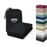 OTTO home Spannbettlaken Cremona, BASIC und PREMIUM Qualität, mit Elasthan, Baumwolle, Jersey (180 g/m), Gummizug: rundum, (1 Stück), bis 20 cm Höhe, Bettlaken ab Gr. 90x200 cm, Strapazierfähig