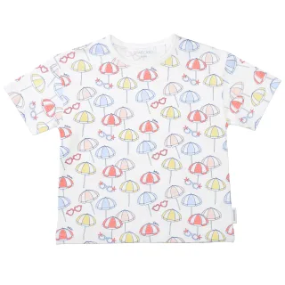 STACCATO - Md.-T-Shirt bright white aop - Gr. - 134