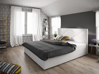 Boxspringbett Schlafzimmerbett NAIA 160x200cm Beige inkl.Bettkasten