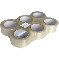 HTI-Line Klebeband Paketklebeband 6er Pack (Set, 6-St., 6 Rollen) Klebeband