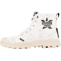 Palladium 74497-180-M Pampa Hellfire Stranger Things High Top Cream White Sneaker