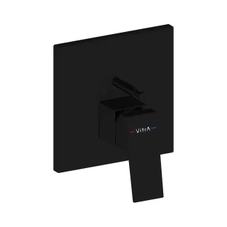 VitrA Minimax Square Einhebel-Wannenfüll- und Brausearmatur V-Box Schwarz Matt,A4373036EXP A4373036EXP