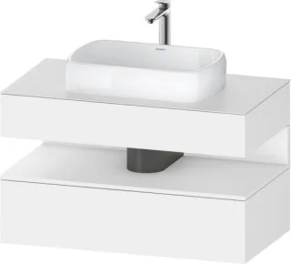 Duravit Qatego Konsolenwaschtischunterbau wandhängend Weiß Matt 1000x550x600 mm - QA4731018180010 QA4731018180010