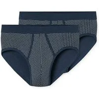 Schiesser Slip Original Classics (2er-Pack) mit kontrastfarbenem Karomuster