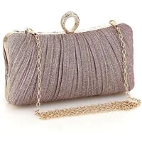 Cachito Abendtasche Damen Mode Abendtasche: Falten Handtasche, Glitzer Abendtasche, ideal für Brauthochzeiten, Bälle und Cocktailpartys