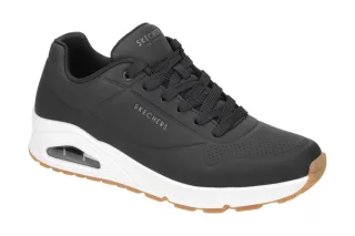 Skechers 52458 BLK UNO Stand On Air Herren Sneakers schwarz Durabuck Air Cool...