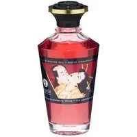 SHUNGA Massageöl Aphrodisiakum wärmendes Massage Öl Sparkling Strawberry Wine - Erdbeer, Atemaktivierte Erwärmung