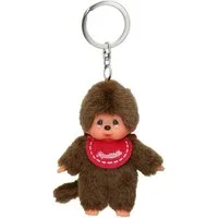 Monchhichi Plüschfigur Junge rot Anhänger 10 cm Monchhichi Sekiguchi Schlüssel-Anhänger