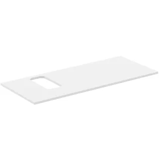 Ideal Standard Waschtischplatte i.life B Ausschnitt links f.1 Wand-WT 1202x507x18mm Weiss matt, T545 T5458DU