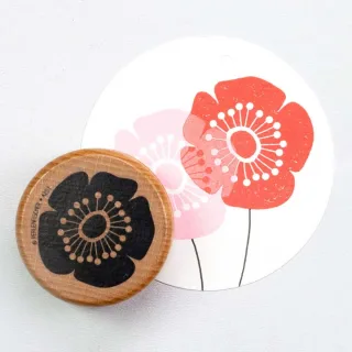 Perlenfischer Stempel Sommer: KLATSCHMOHN