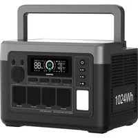 OUKITEL Stromerzeuger Solargenerator 1200W, 1024Wh Tragbarer Powerstation mit Solarpanel, 18 in kW, (Set, 1-tlg., Tragbare Powerstation), LiFePO4-Batterie, für Camping, Wohnmobile & Stromausfälle