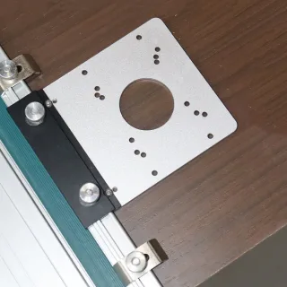 ENJOYWOOD Square Guide Rail Router Base Plate for Fixed Base Trim Routers Compatible with Mαkita Festool Track Saw Guide