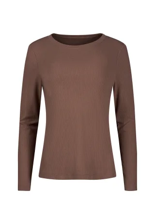 SKINY - Skiny Damen Shirt langarm Night In Skiny 02 deep taupe - Gr. - 36