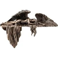 Figuren Shop GmbH Dekofigur Veronese Engel – bronzierte Schutzengel Figur Kantenhocker 13.5 cm