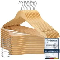 VonBueren Kleiderbügel VonBueren Kleiderbügel Holz, 44,5 x 22 cm je Bügel/Holzbügel, (20-tlg)